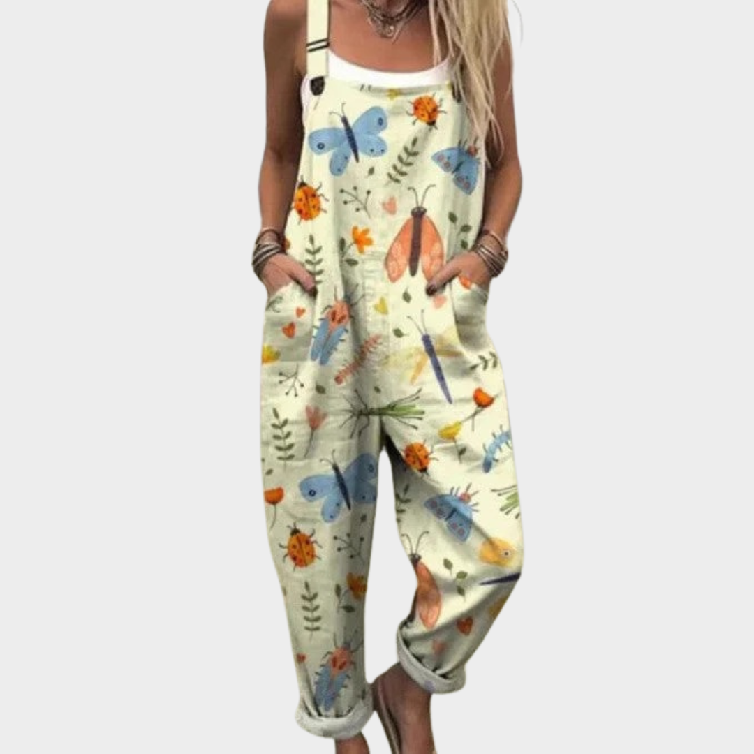 Bekväm Tryckt Byxdress