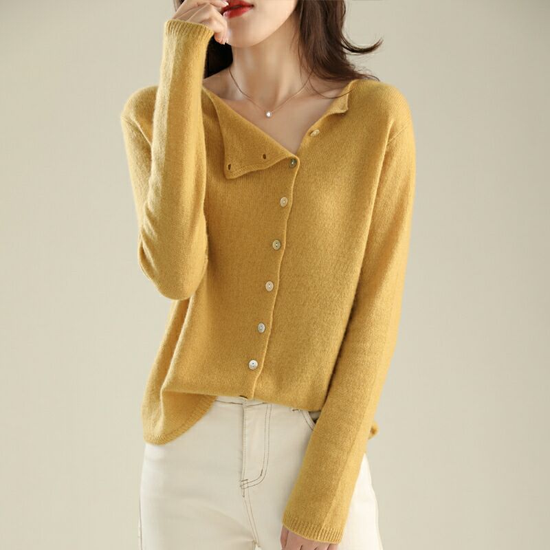 Solea Fint stickad cardigan med knapplist