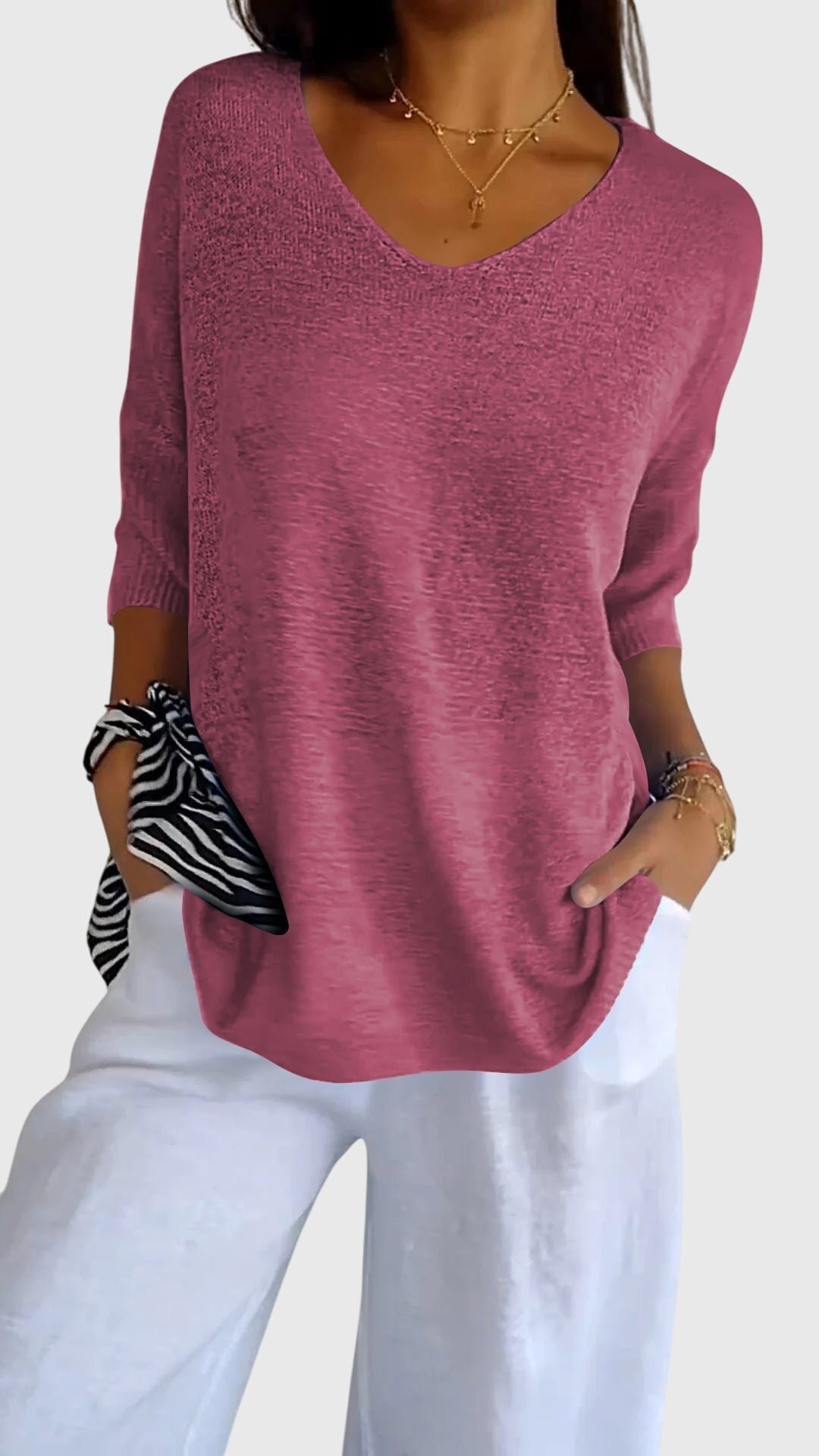 Cassandra™ | Elegant V-ringad Topp