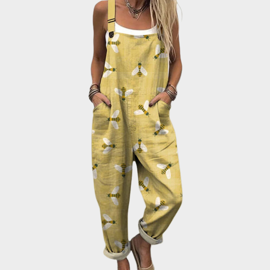 Bekväm Tryckt Byxdress