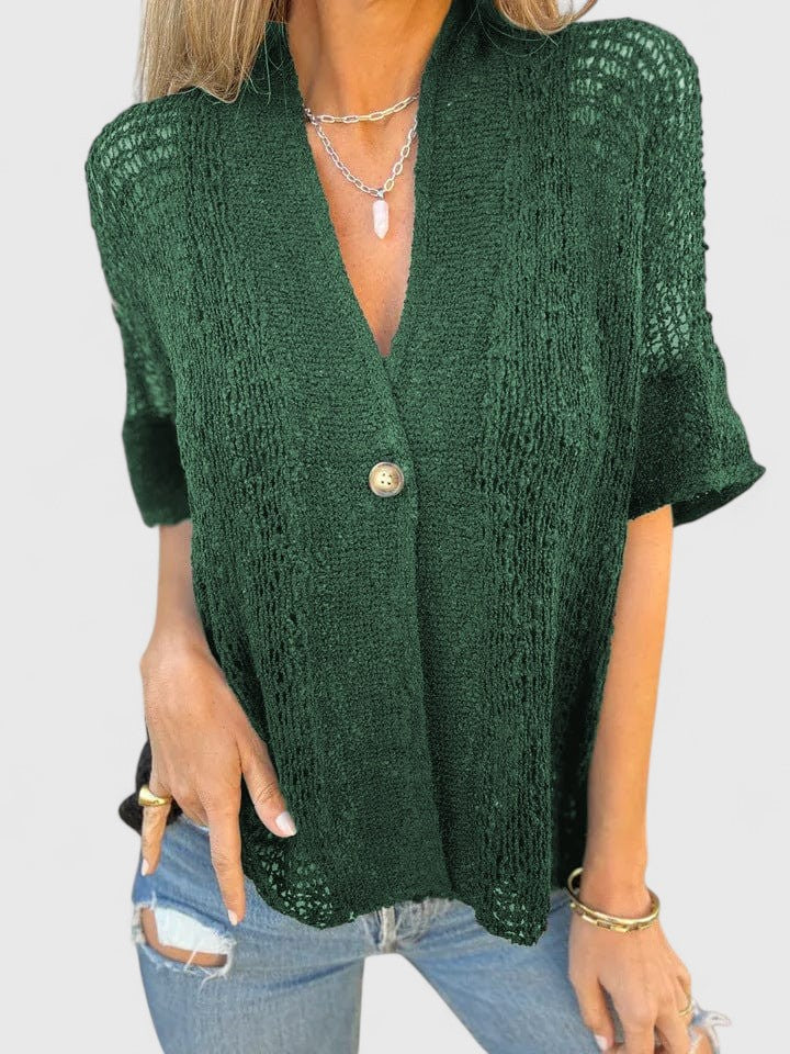 Calista™ | Elegant Stickad Skjorta