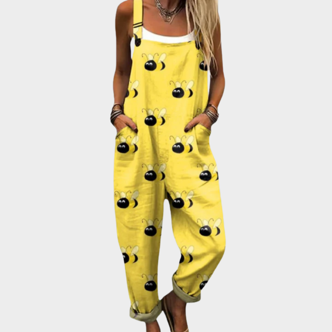 Bekväm Tryckt Byxdress