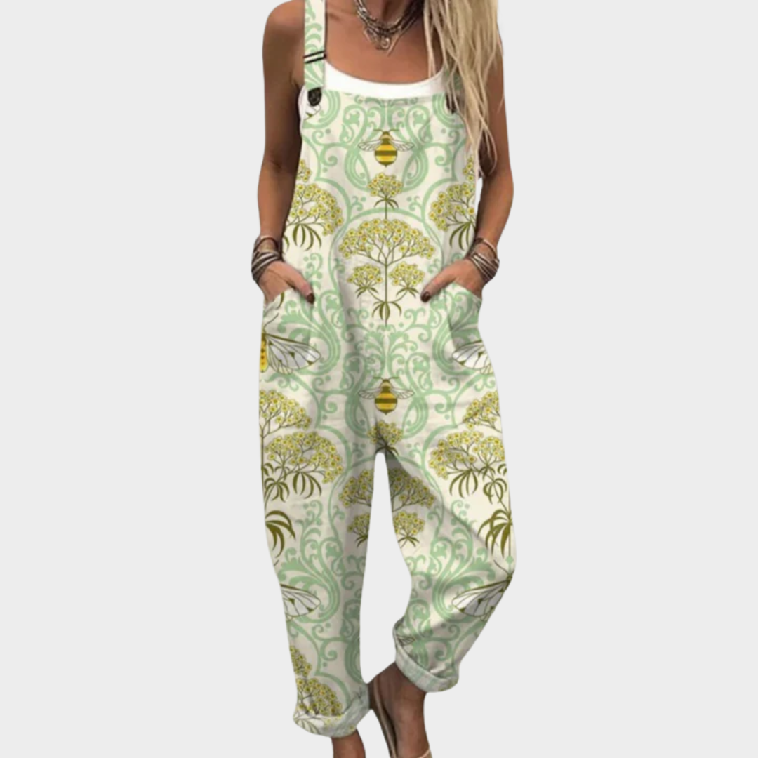Bekväm Tryckt Byxdress