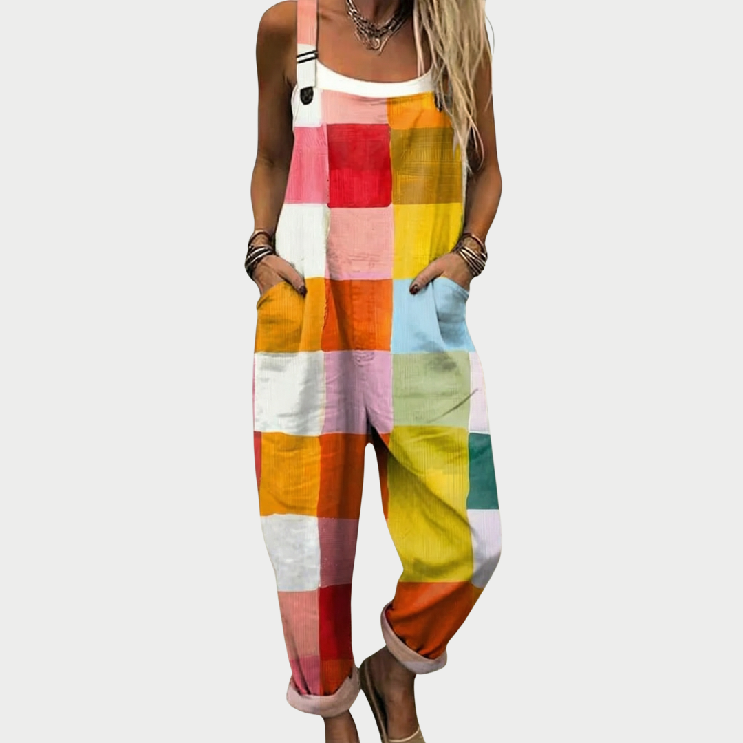 Bekväm Tryckt Byxdress