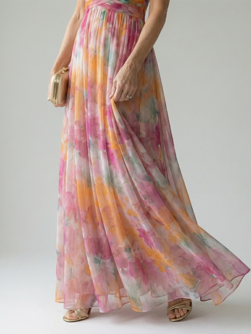 Isel | Soft Wrap Maxi Klänning