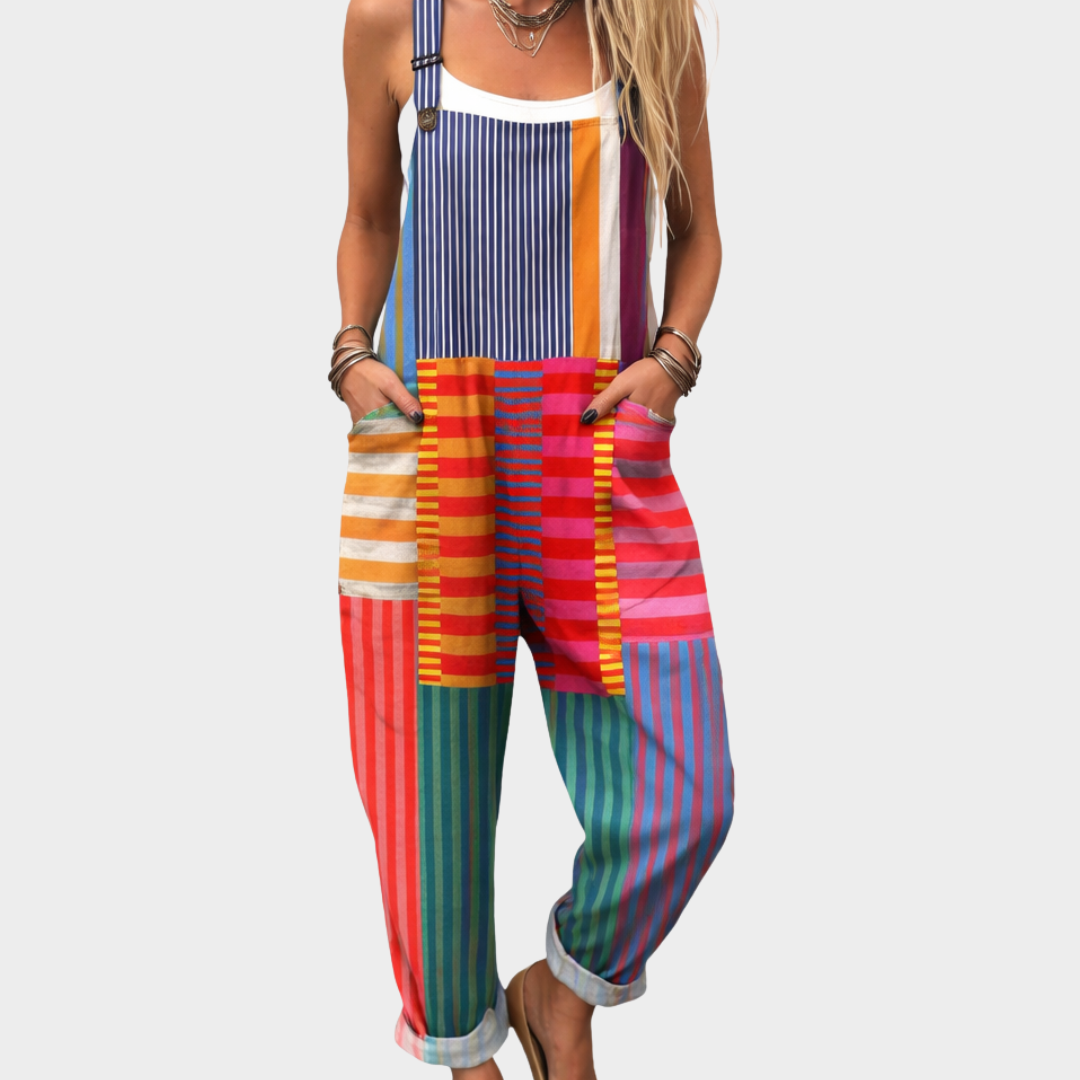 Bekväm Tryckt Byxdress