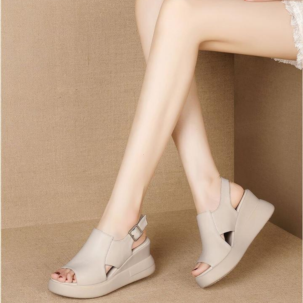 Deloria™ | Ortopediska Wedge Slingback Sandaler