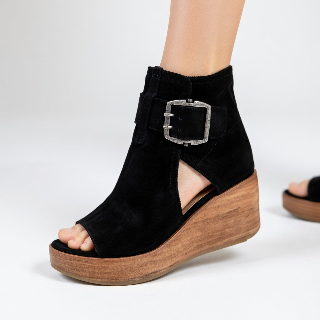 Orélisse™ — Öppen kilklack stövlett i modern stil