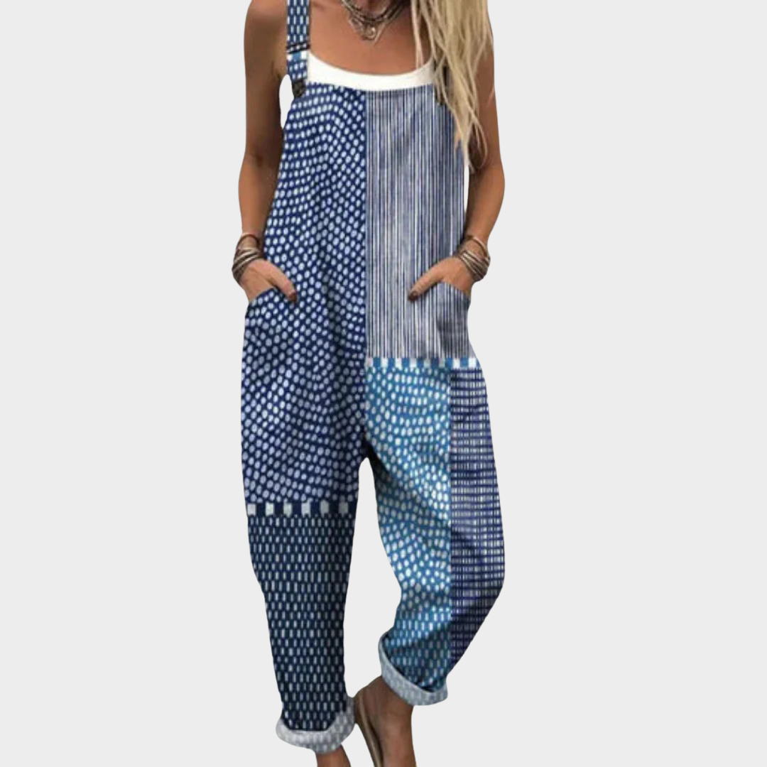 Bekväm Tryckt Byxdress