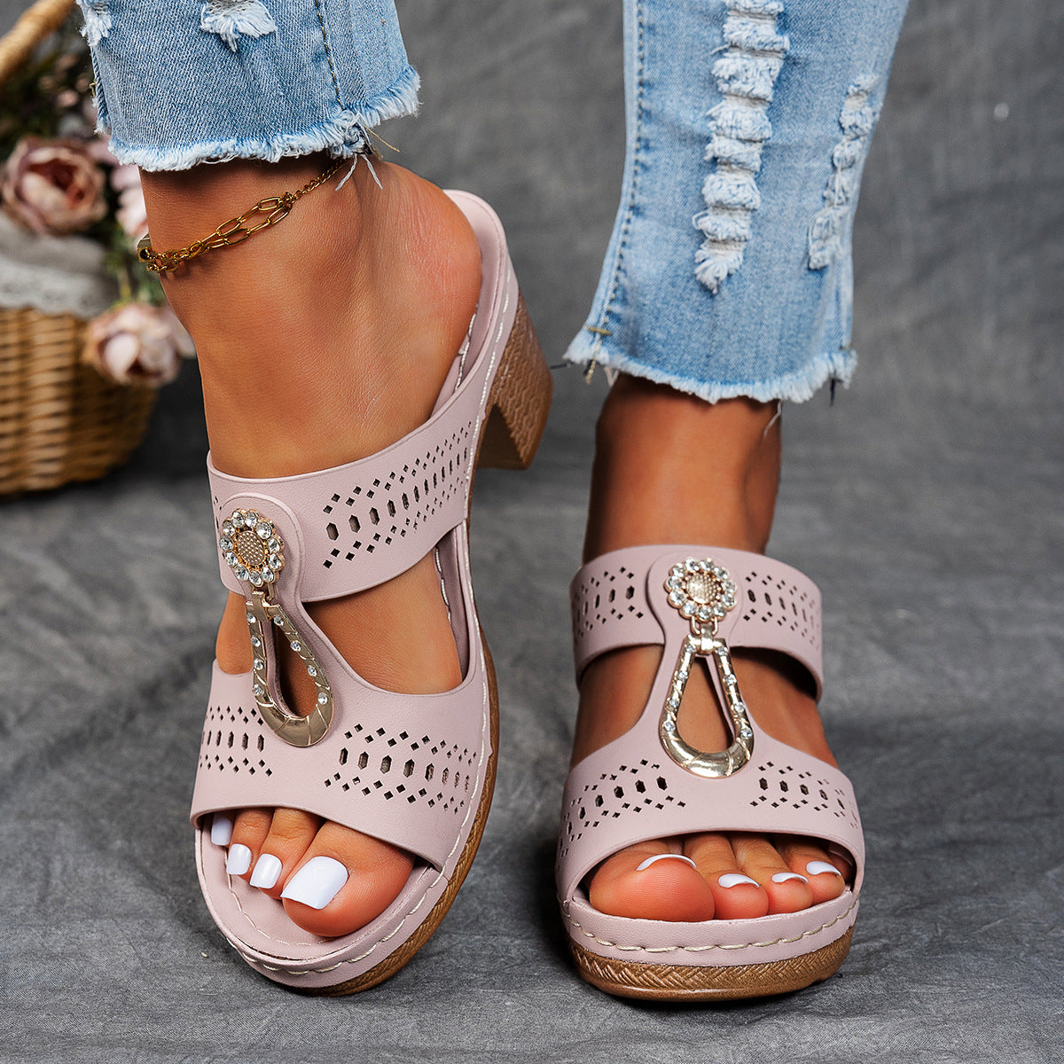 Isabella™ | Komfortable ortopediska sandaler med hög klack
