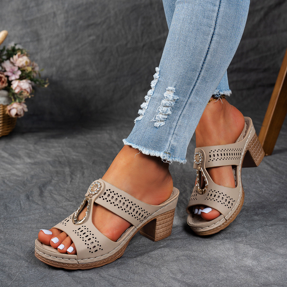 Isabella™ | Komfortable ortopediska sandaler med hög klack