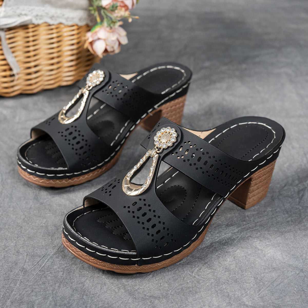 Isabella™ | Komfortable ortopediska sandaler med hög klack