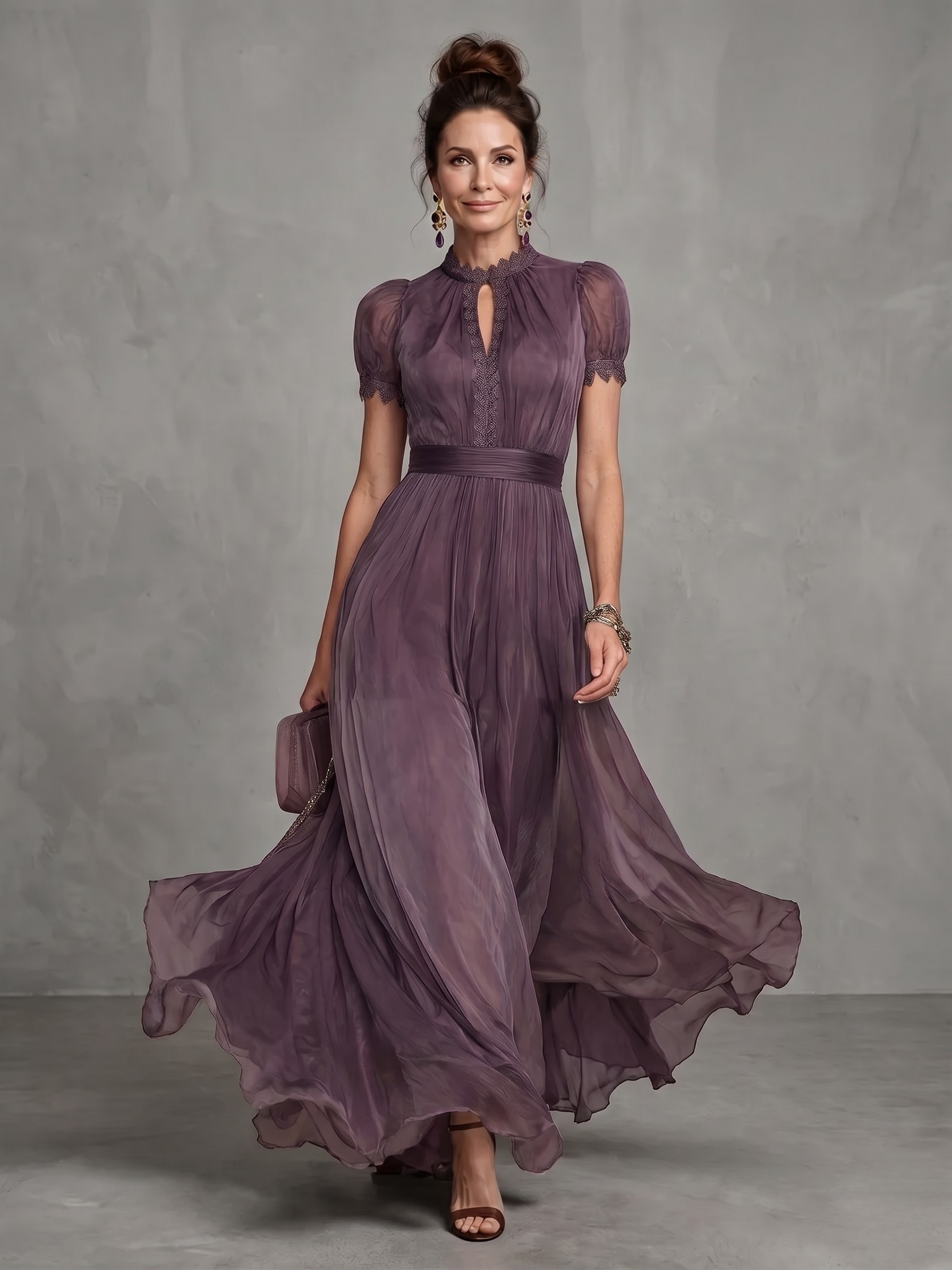 Ashley | Elegant Chiffon Maxiklänning