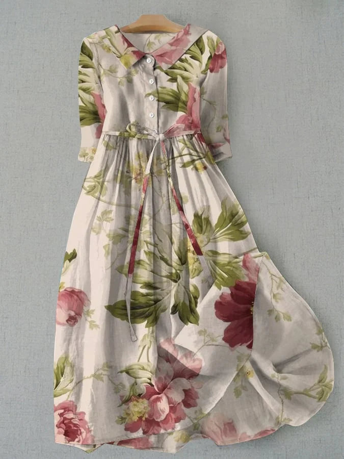 Vivienne | Klassisk elegant blommig klänning