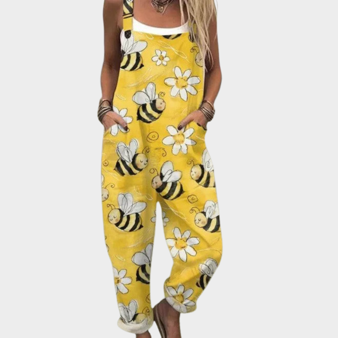 Bekväm Tryckt Byxdress