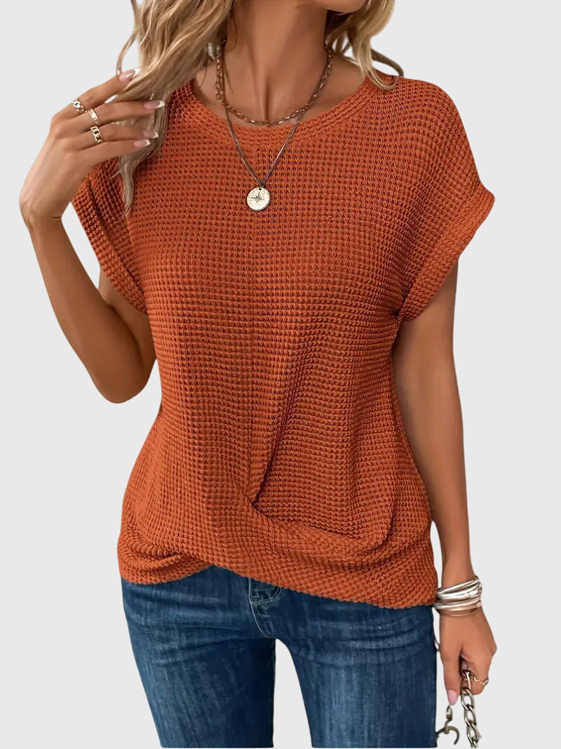 Isa™ | Elegant Blus med Rundhals