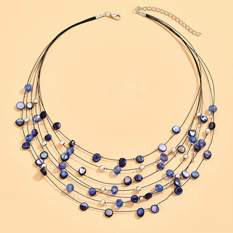 NORHEEN | TIDSLÖS MULTI-LAGER BOHEMISKT STIL PERLHALSBAND