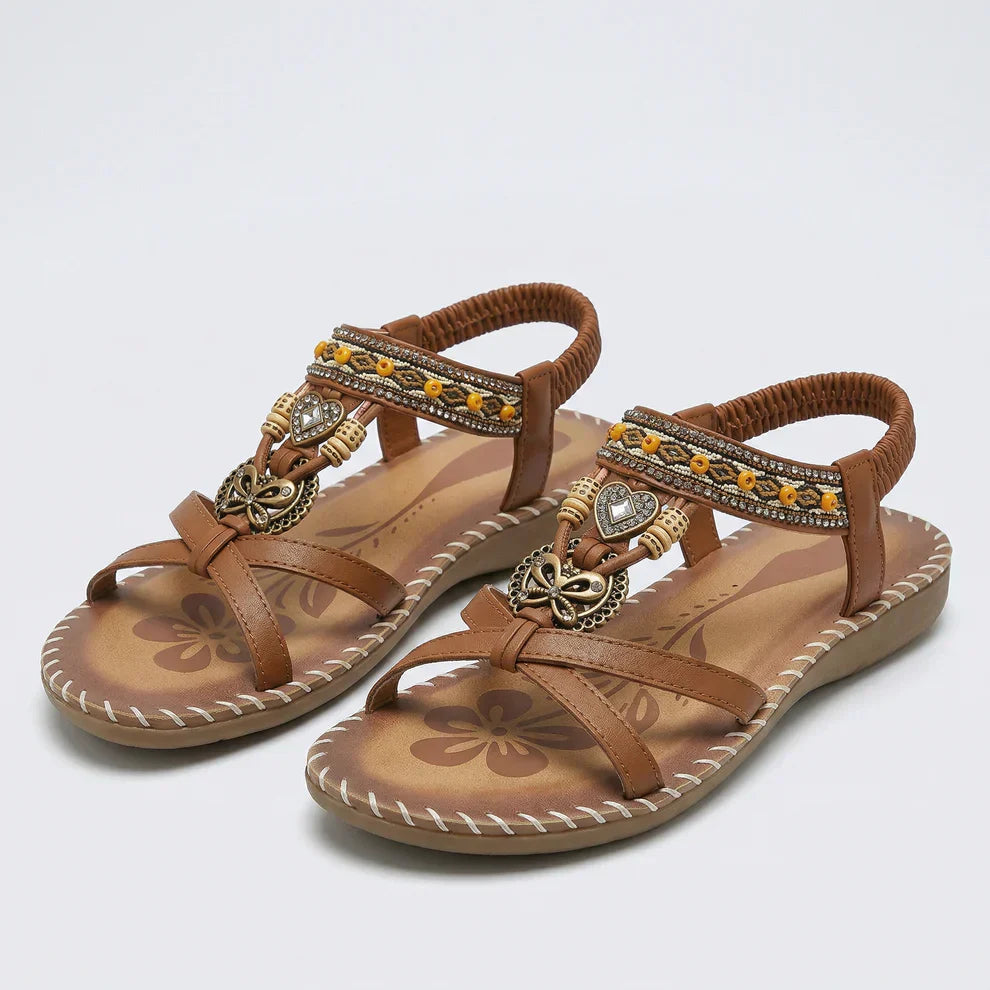 Ibizastil sandaler som kombinerar komfort och elegans