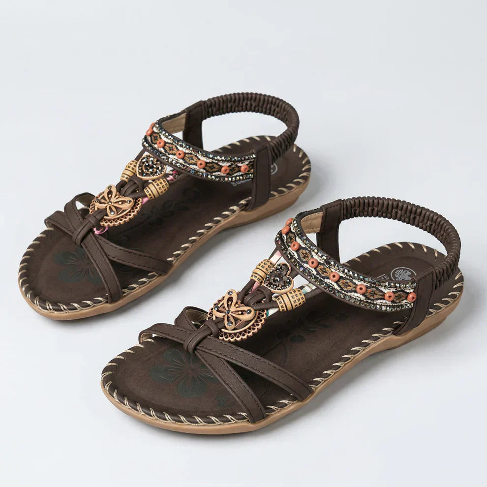 Ibizastil sandaler som kombinerar komfort och elegans