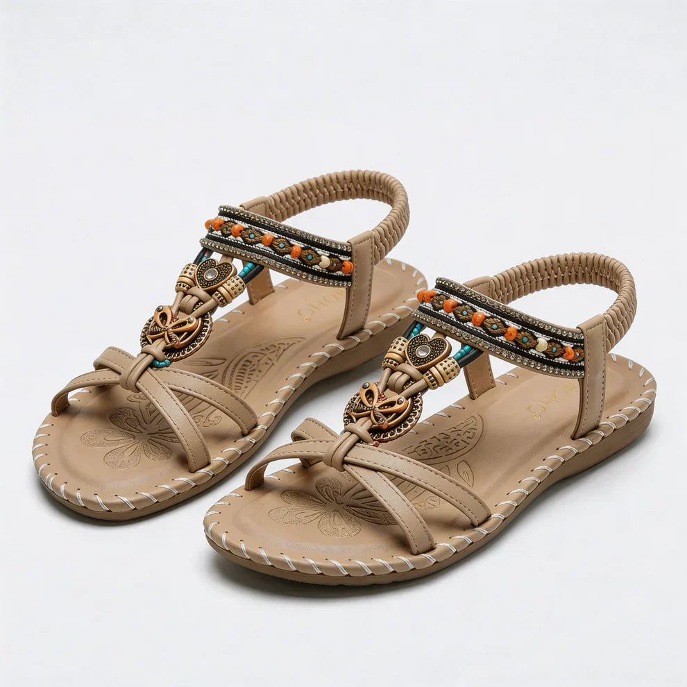 Ibizastil sandaler som kombinerar komfort och elegans