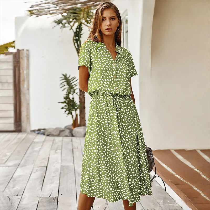 Faelina - Tryckt Sommardress