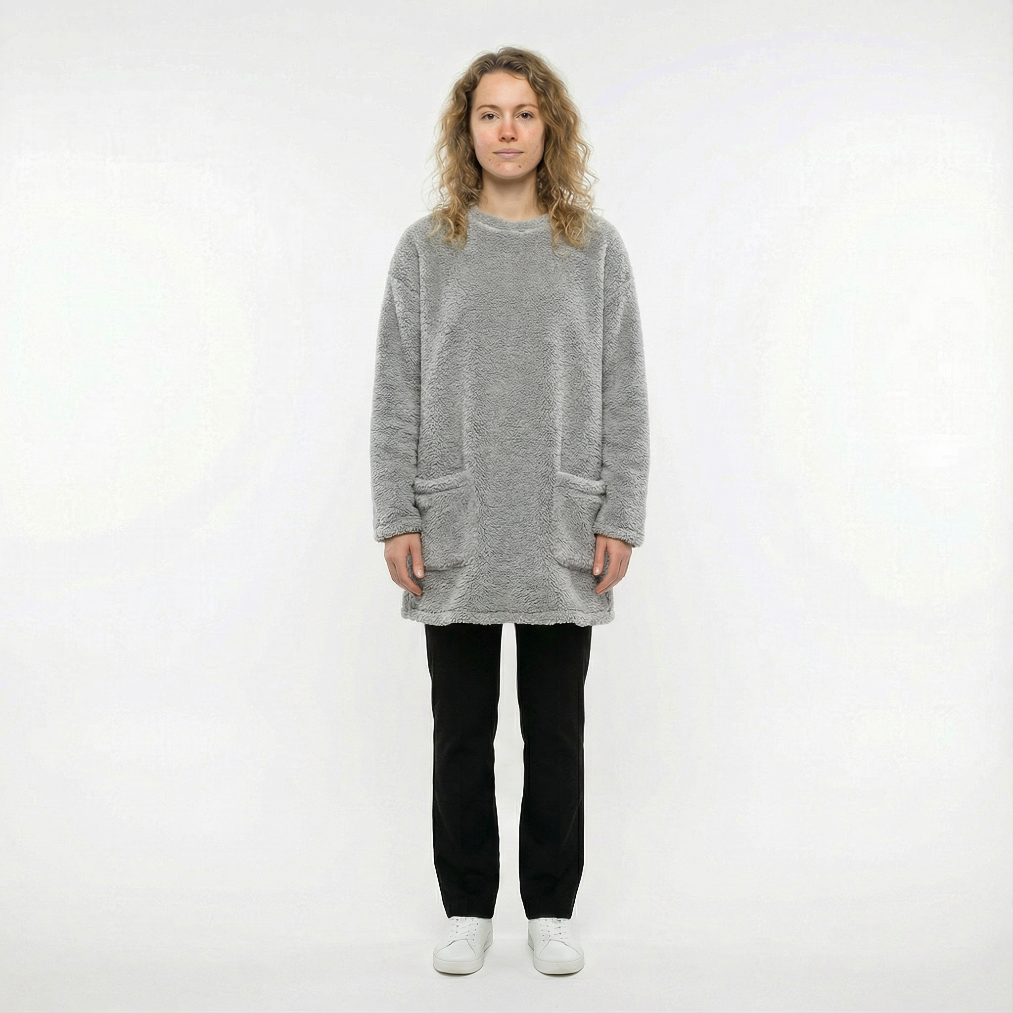 Arelle – Mid-length tröjdress med fickor