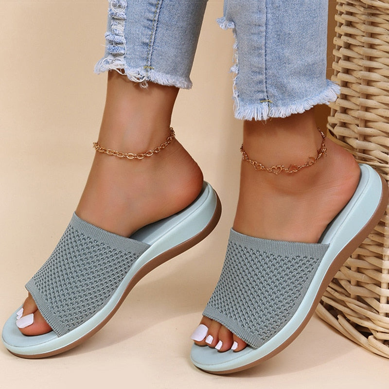 Elara™ | Stickade Ortopediska Sandaler