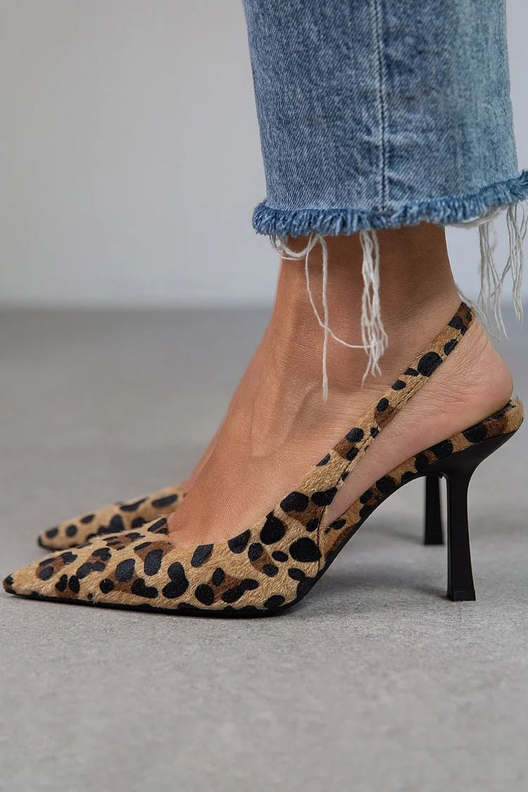 Avery™ | D'Orsay Klackar Leopard