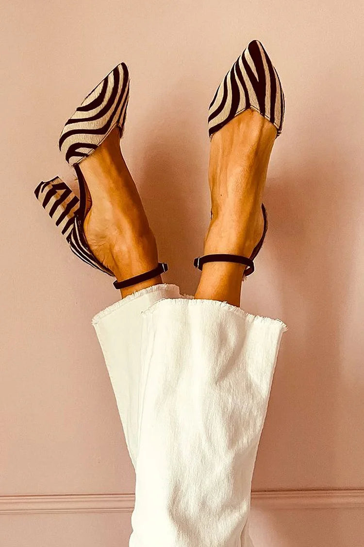 Keren™ | Klackar med Zebra-mönster