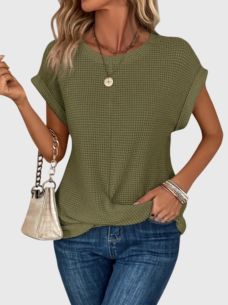 Isa™ | Elegant Blus med Rundhals