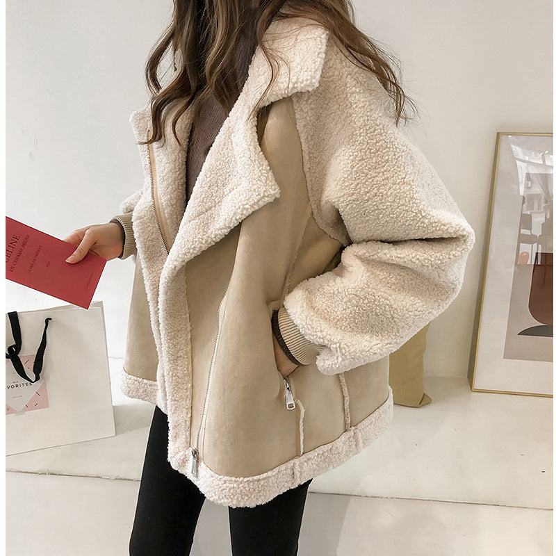 Astrid – Teddy fodrad mocka-look jacka
