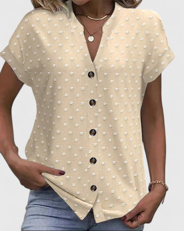 Miles™ | Bekväm V-ringad T-shirt