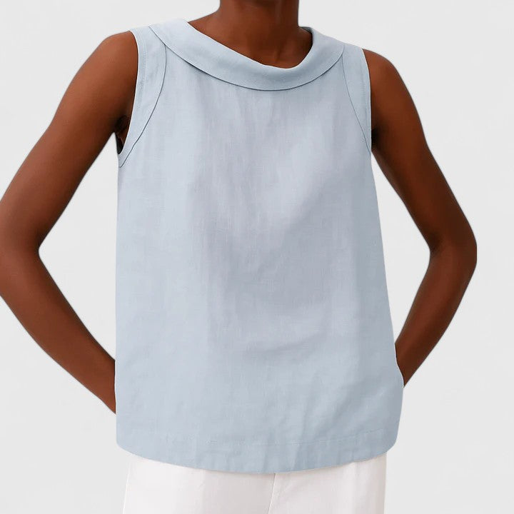 Anastine™ | Elegant Top med Rullkrage