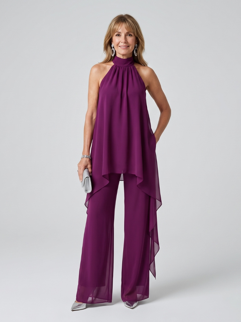 Bearim | Halterneck Asymmetrisk Tunika-set
