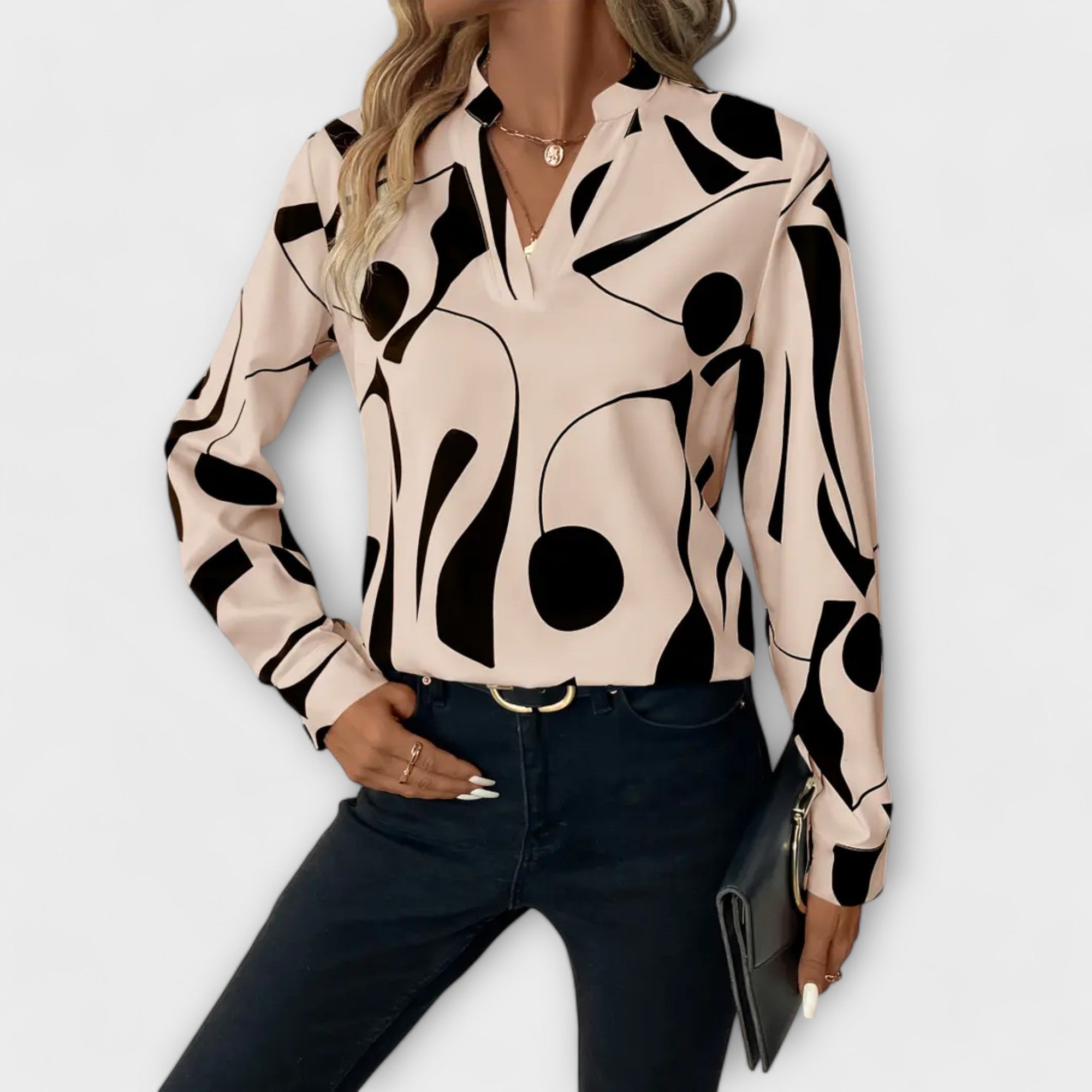 Lara™ Elegant Blus Med Design