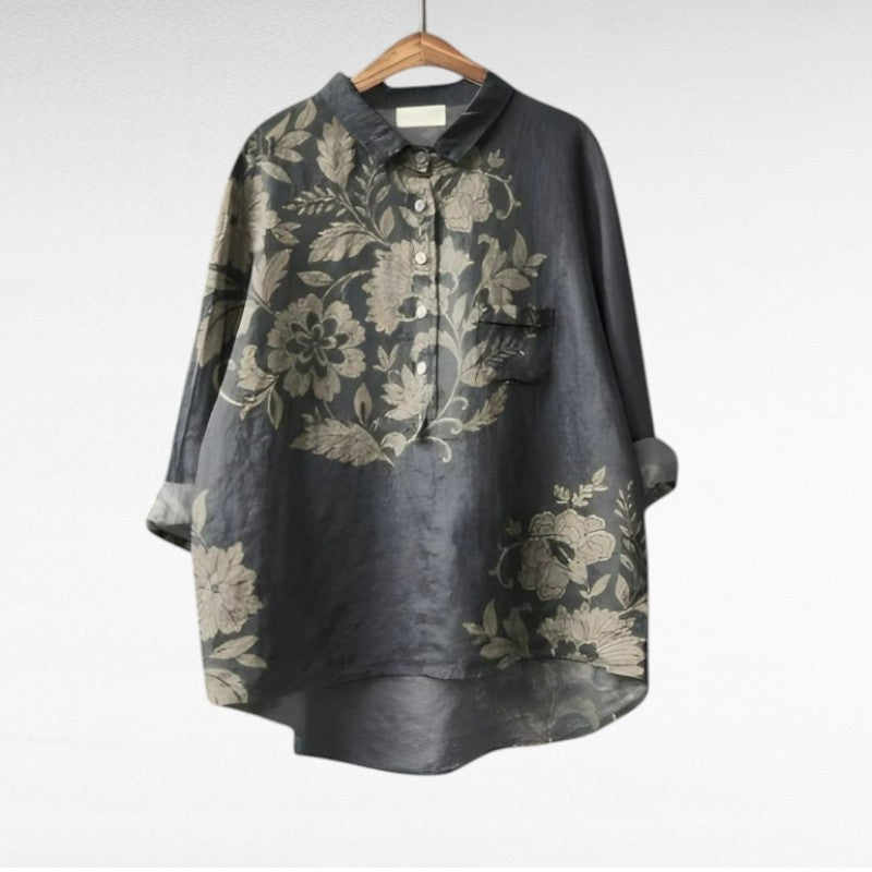 Celeste | Elegant Linne Sommarblus