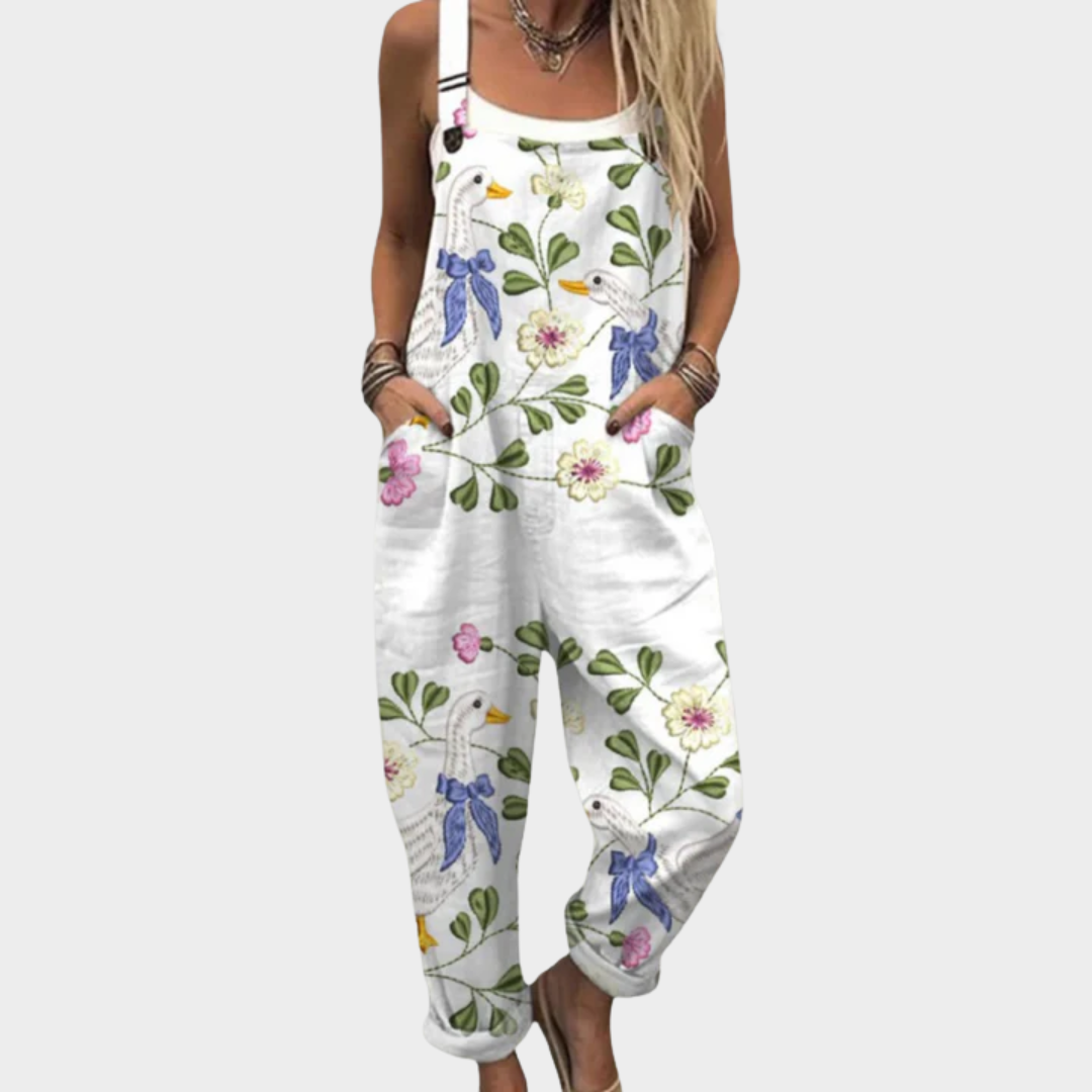 Bekväm Tryckt Byxdress