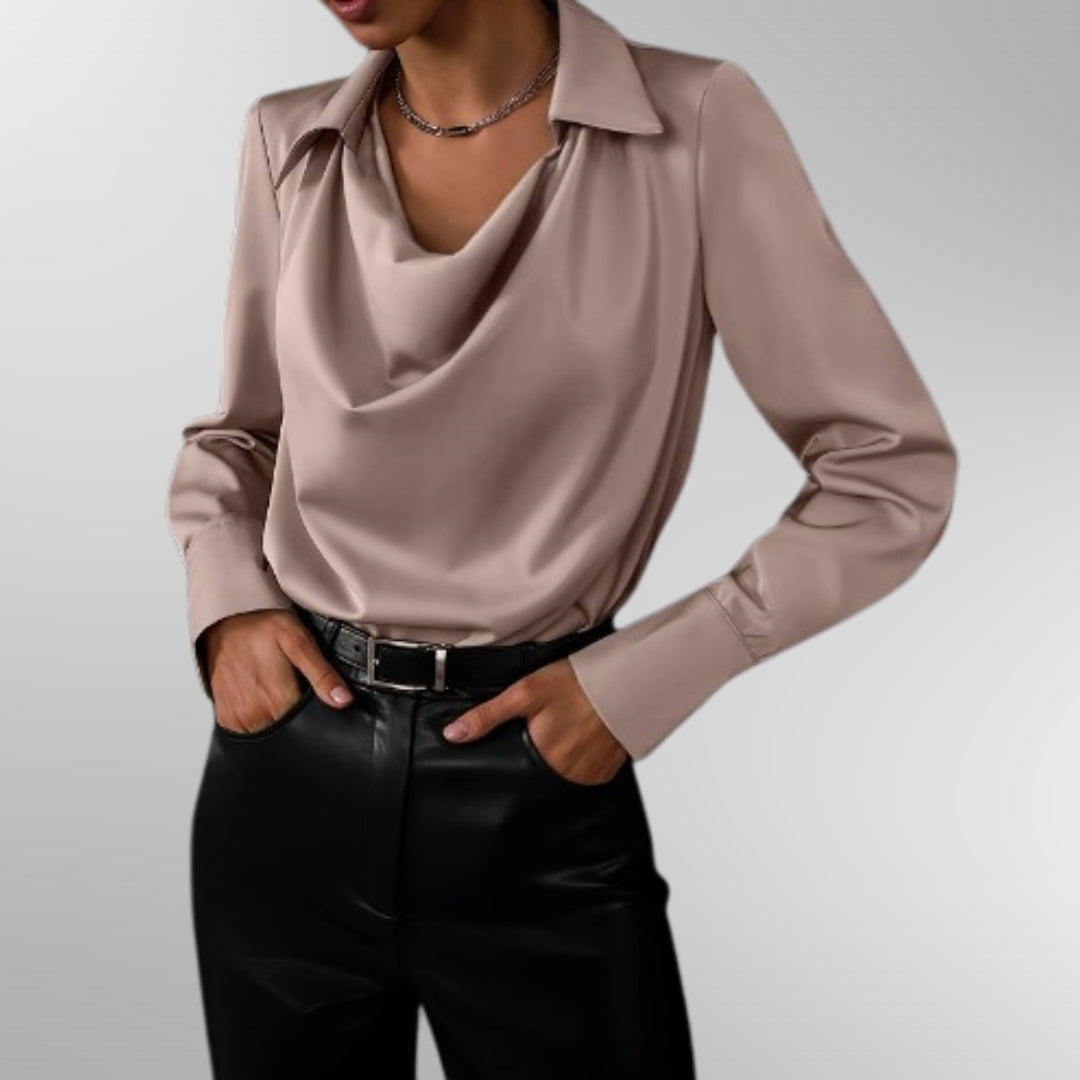 Violet™ | Elegant Sidenblus