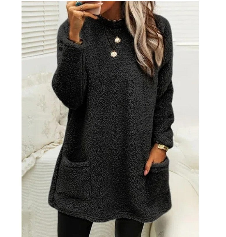 Arelle – Mid-length tröjdress med fickor