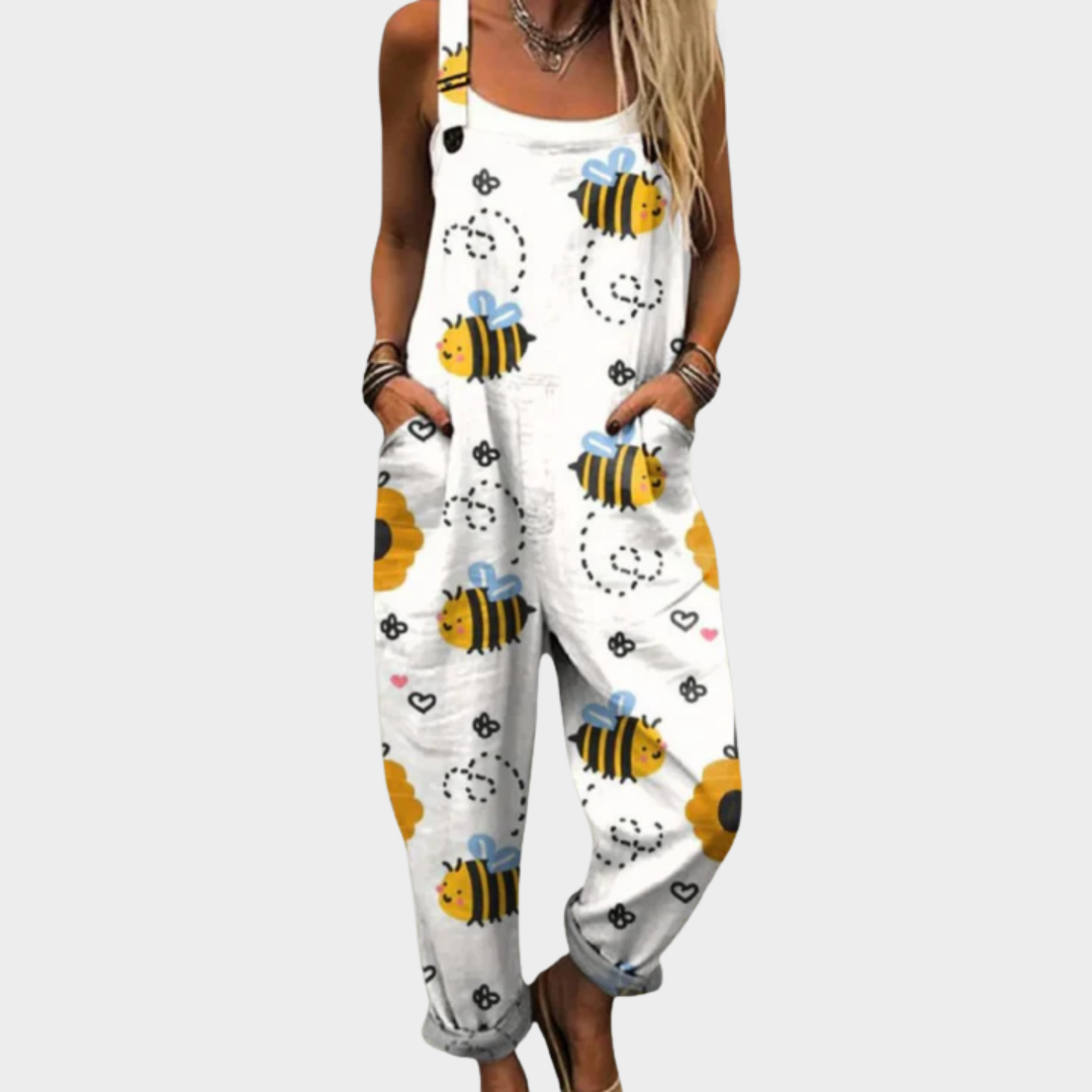 Bekväm Tryckt Byxdress