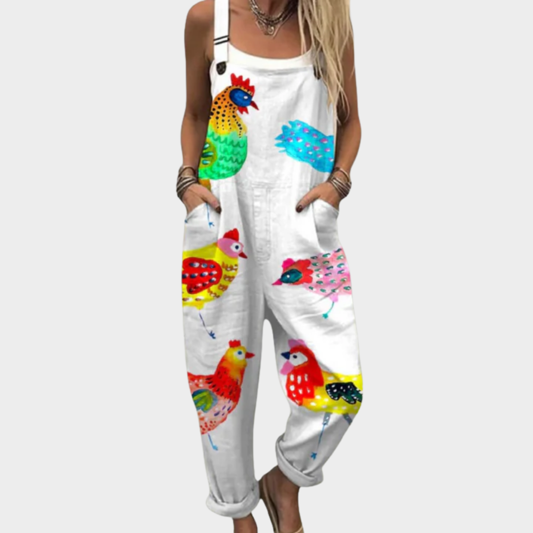 Bekväm Mönstrad Byxdress