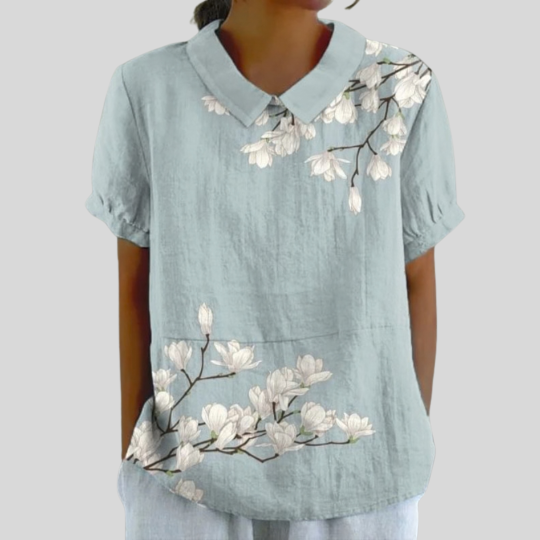 Aurore | Blus med Blommönster