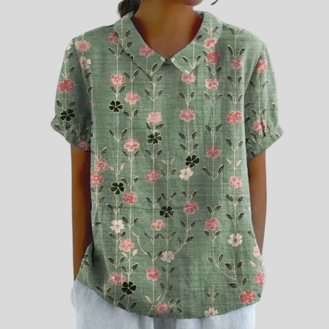 Amandine | Blus Blommig Vertikal