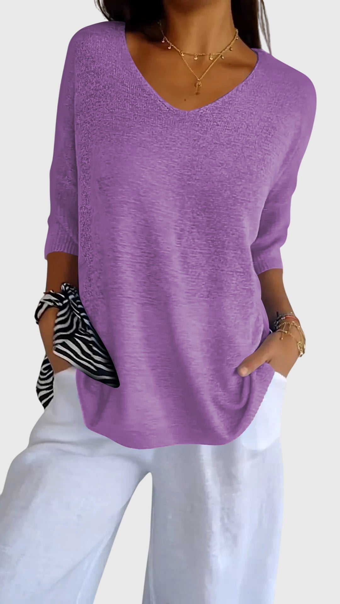 Cassandra™ | Elegant V-ringad Topp
