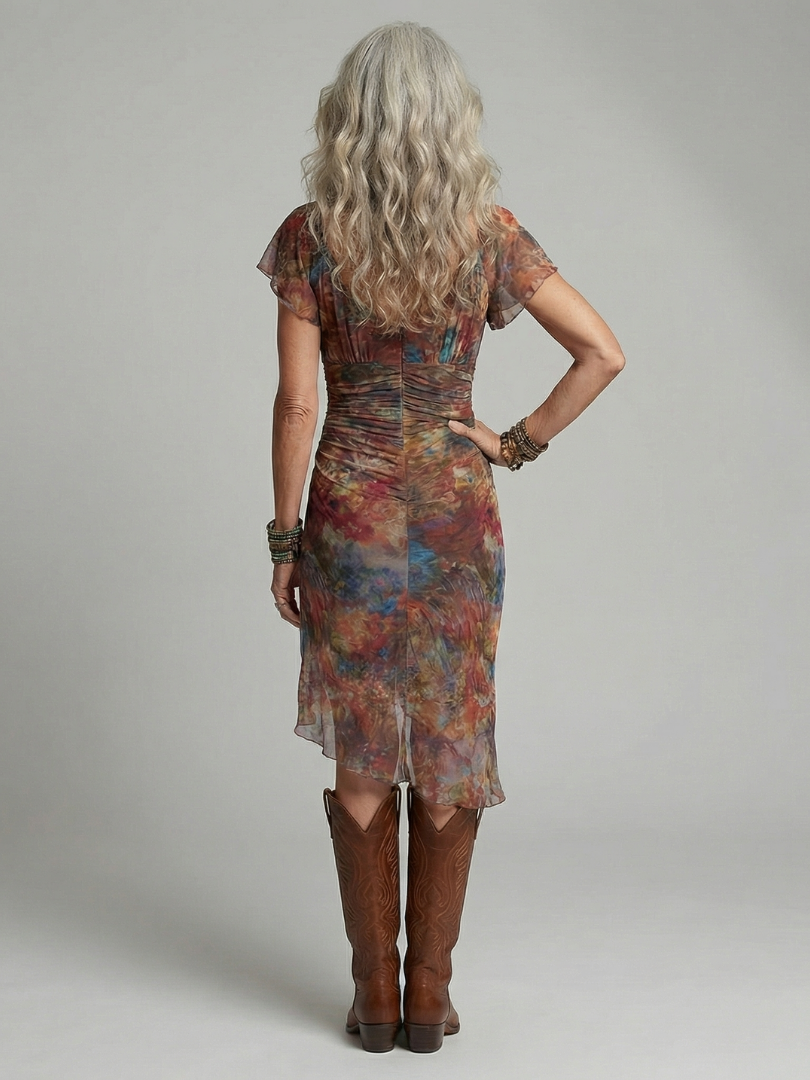 Aeris | Lugnt Halter Midi Klänning