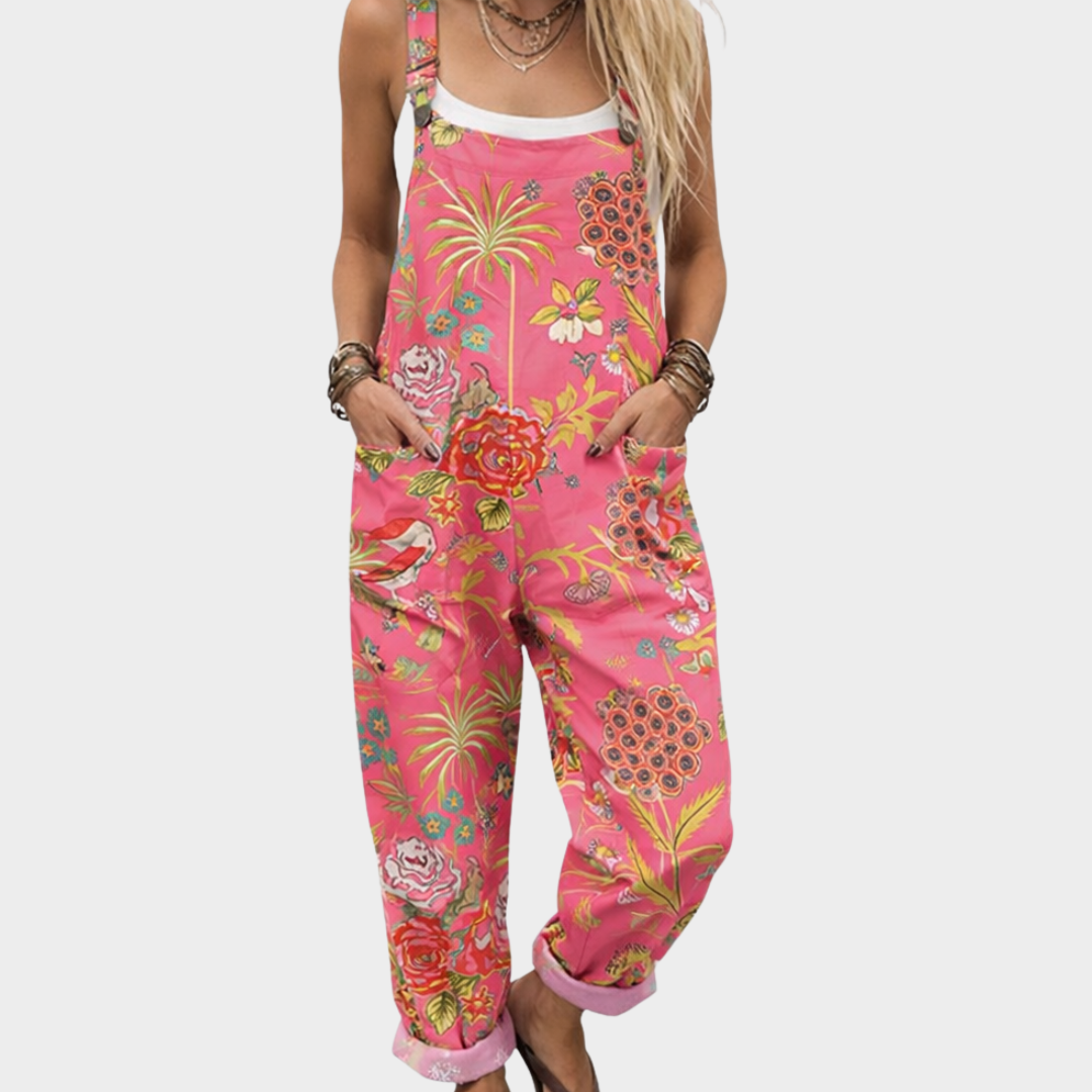 Bekväm Tryckt Byxdress