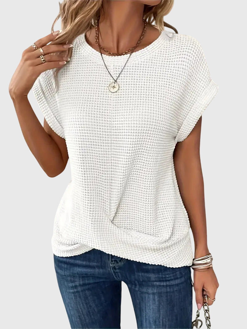 Isa™ | Elegant Blus med Rundhals