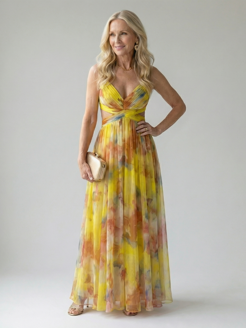Isel | Soft Wrap Maxi Klänning