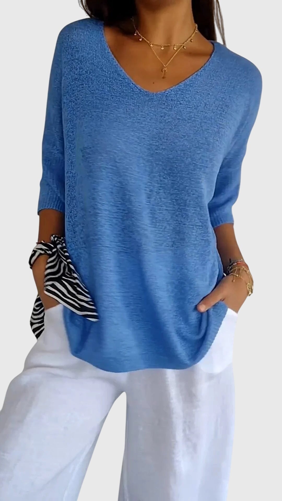 Cassandra™ | Elegant V-ringad Topp