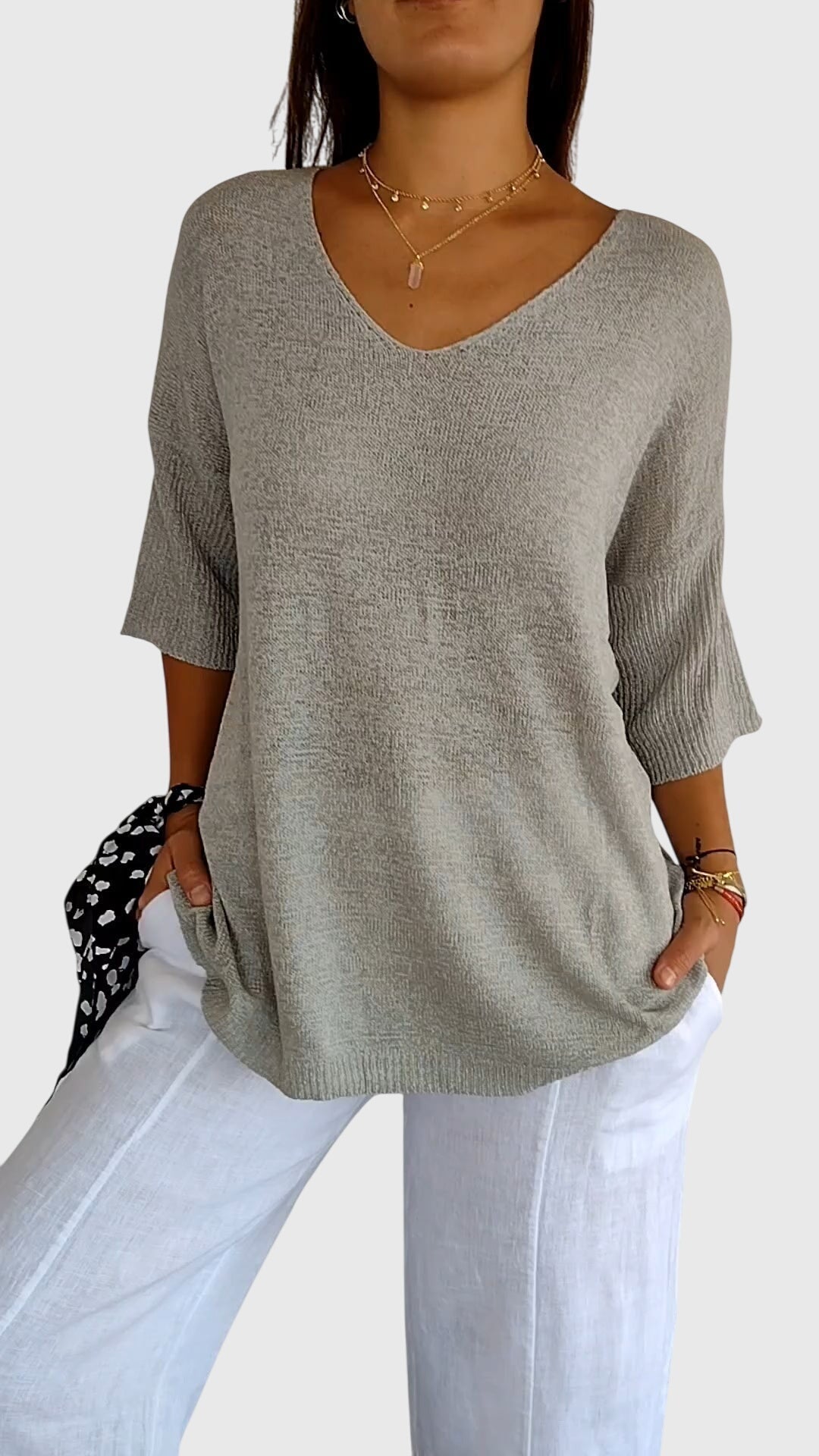 Cassandra™ | Elegant V-ringad Topp